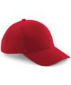 B65 Pro Style Heavy Brushed Cotton Cap Classic Red colour image